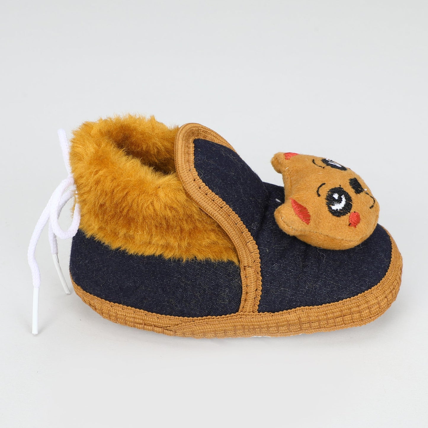 Denim Fur – Trendy & Warm Baby Booties in Denim Style