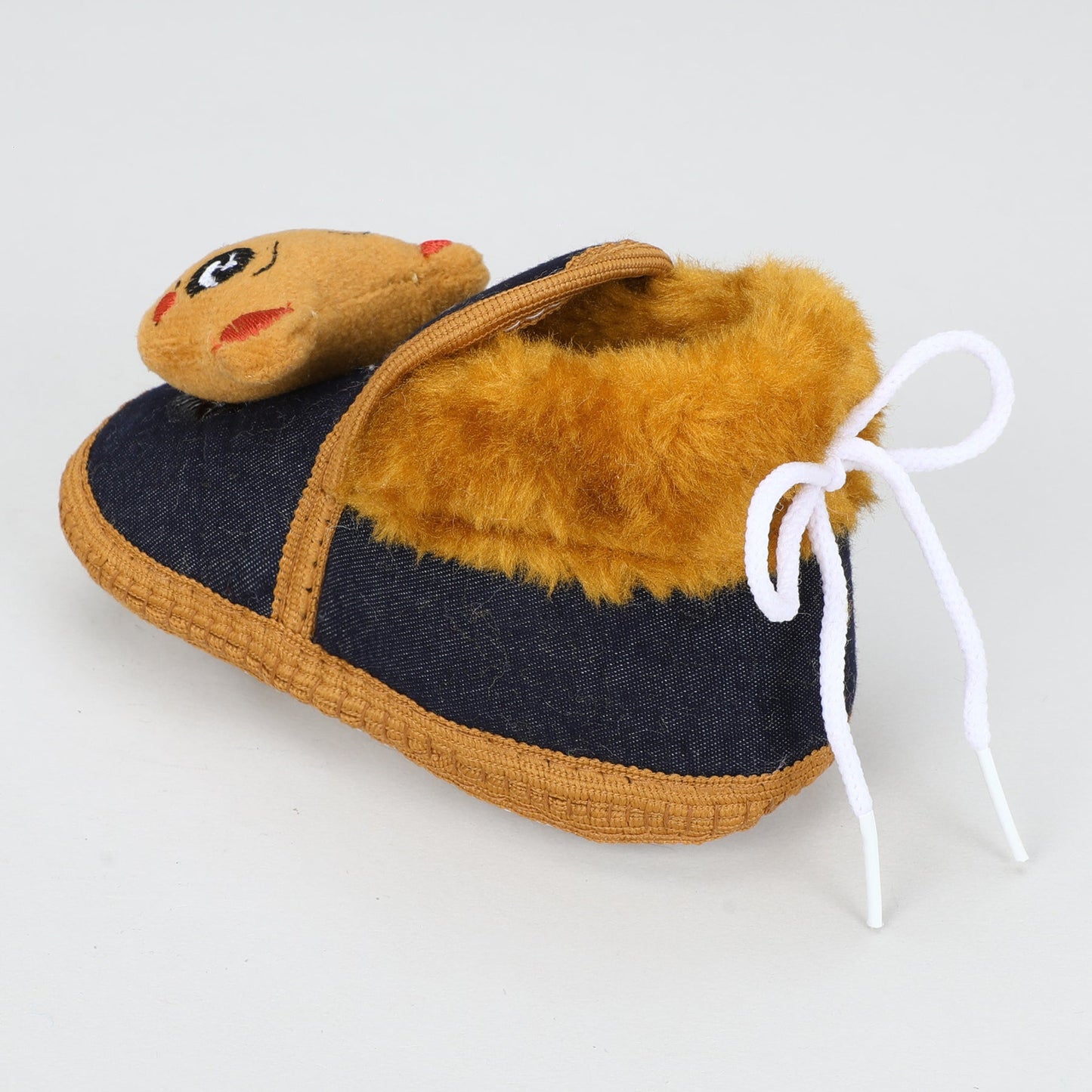 Denim Fur – Trendy & Warm Baby Booties in Denim Style