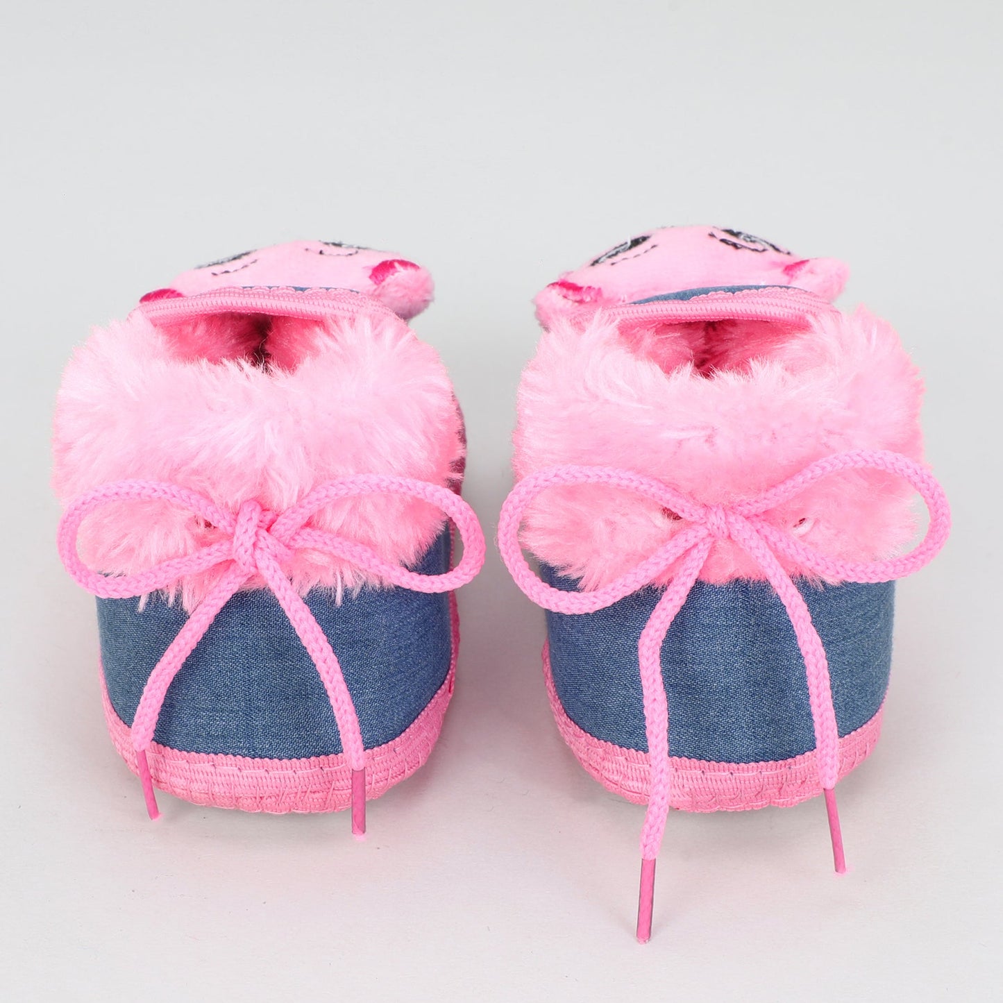 Denim Fur – Trendy & Warm Baby Booties in Denim Style