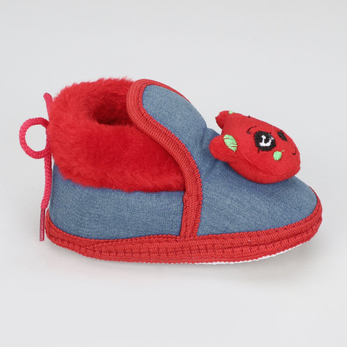 Denim Fur – Trendy & Warm Baby Booties in Denim Style