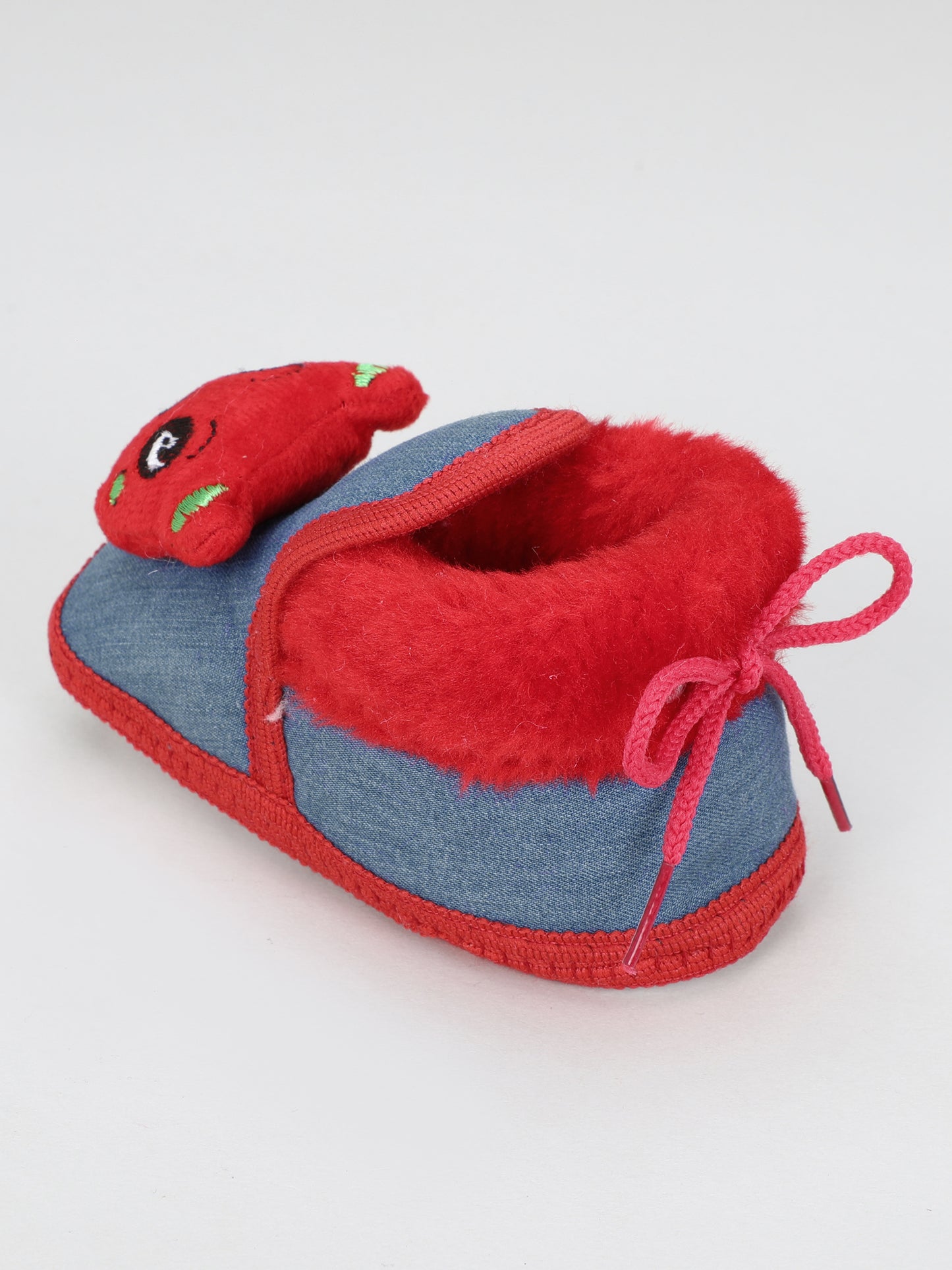 Denim Fur – Trendy & Warm Baby Booties in Denim Style