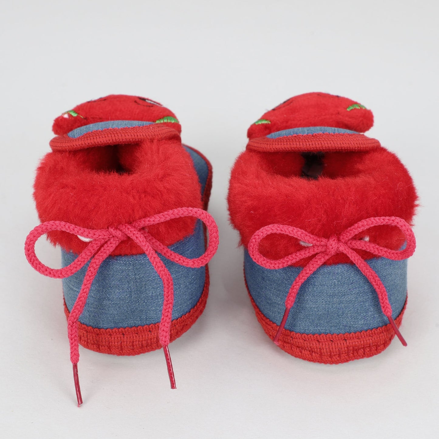 Denim Fur – Trendy & Warm Baby Booties in Denim Style