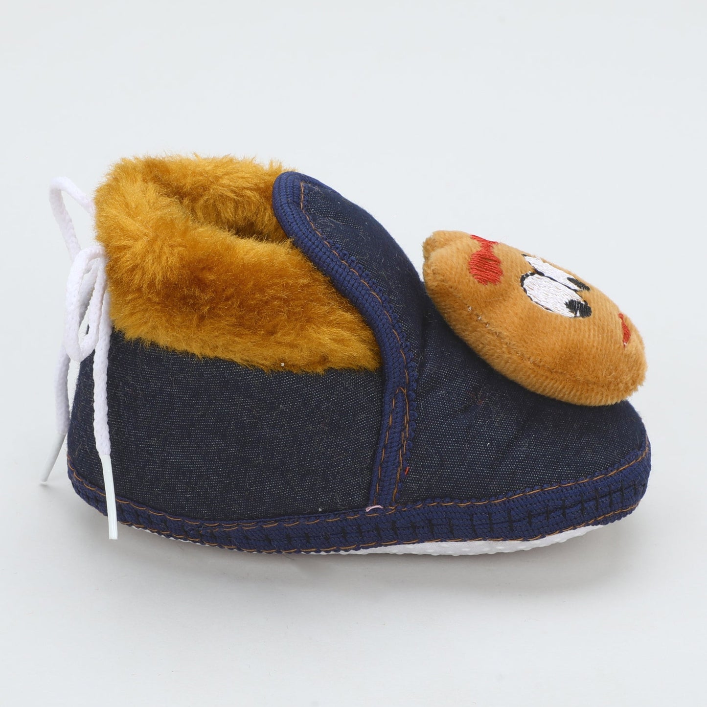 Denim Fur – Trendy & Warm Baby Booties in Denim Style