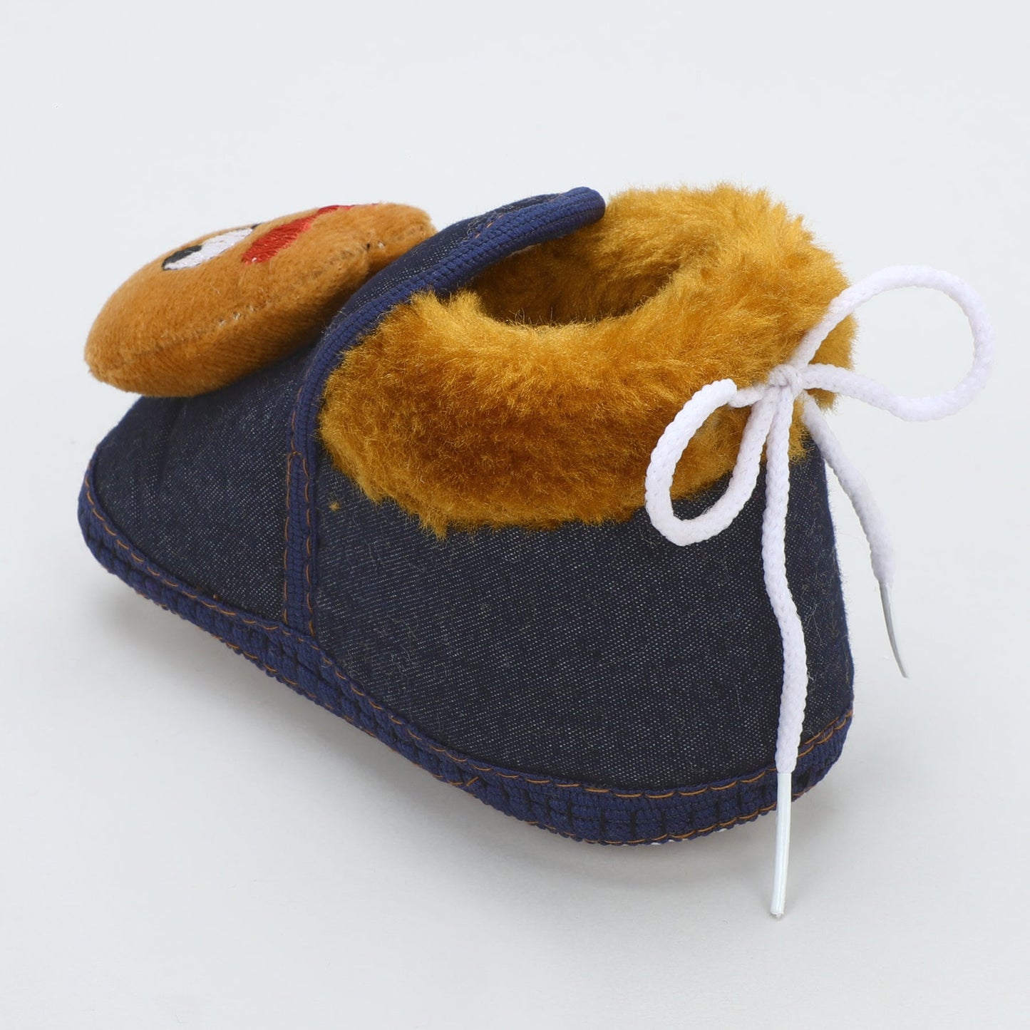 Denim Fur – Trendy & Warm Baby Booties in Denim Style