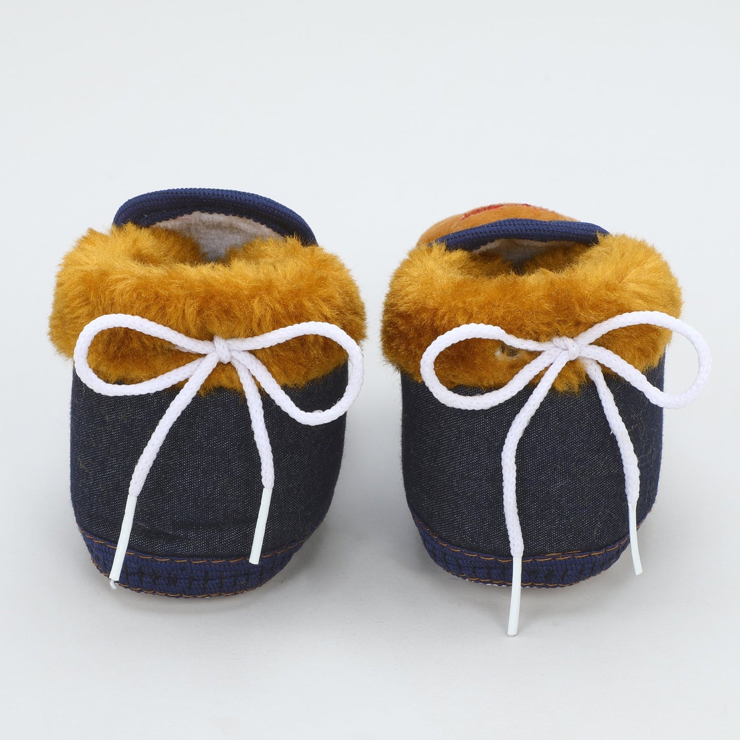 Denim Fur – Trendy & Warm Baby Booties in Denim Style