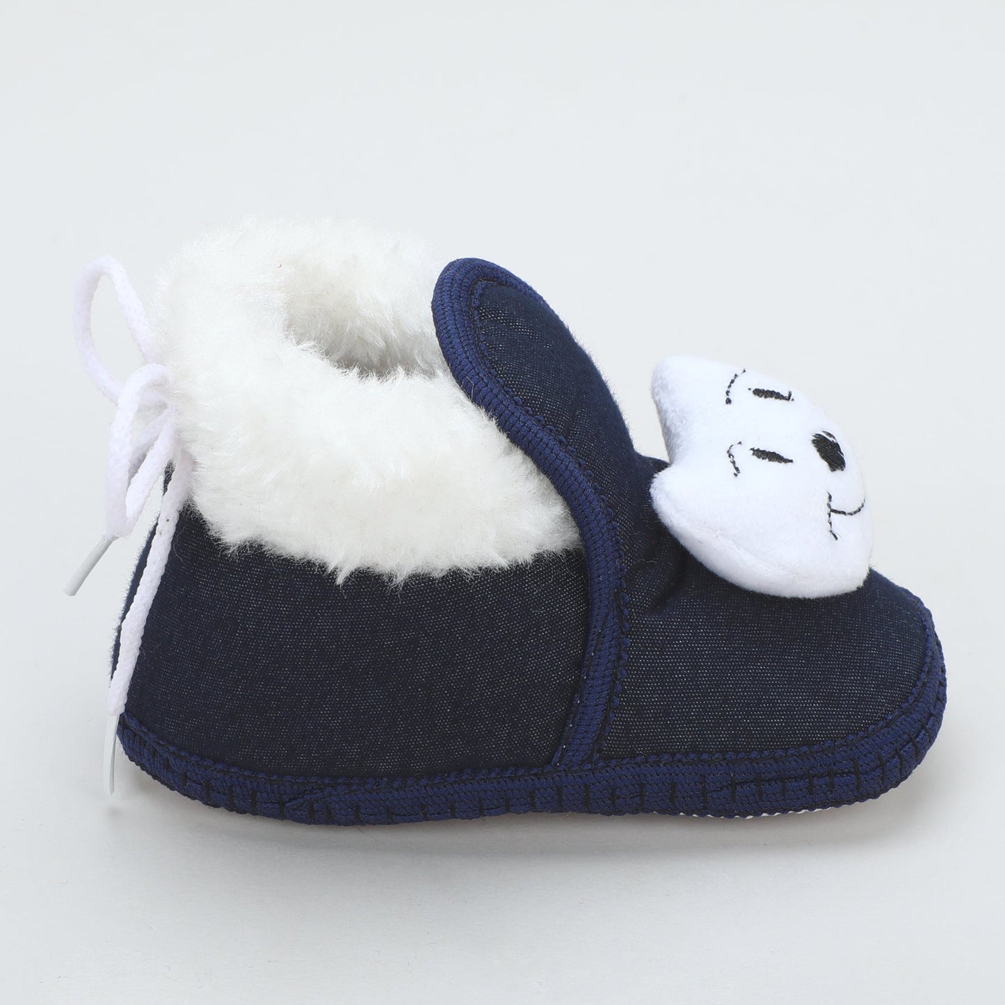 Denim Fur – Trendy & Warm Baby Booties in Denim Style