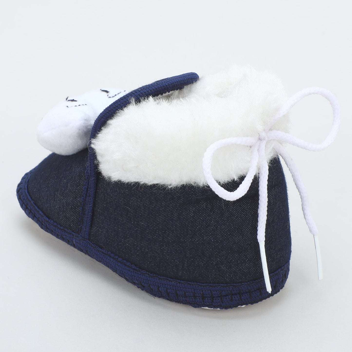Denim Fur – Trendy & Warm Baby Booties in Denim Style