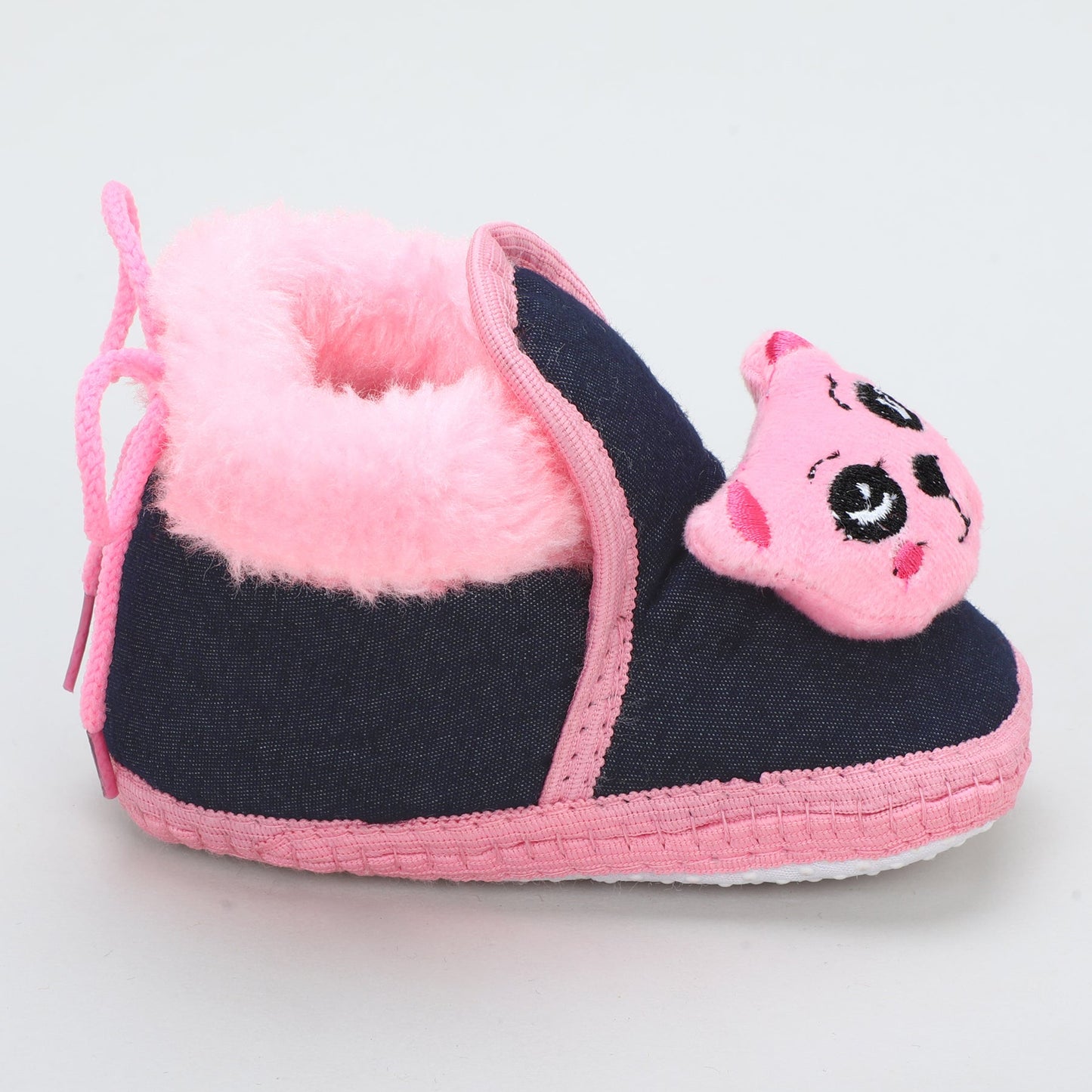 Denim Fur – Trendy & Warm Baby Booties in Denim Style
