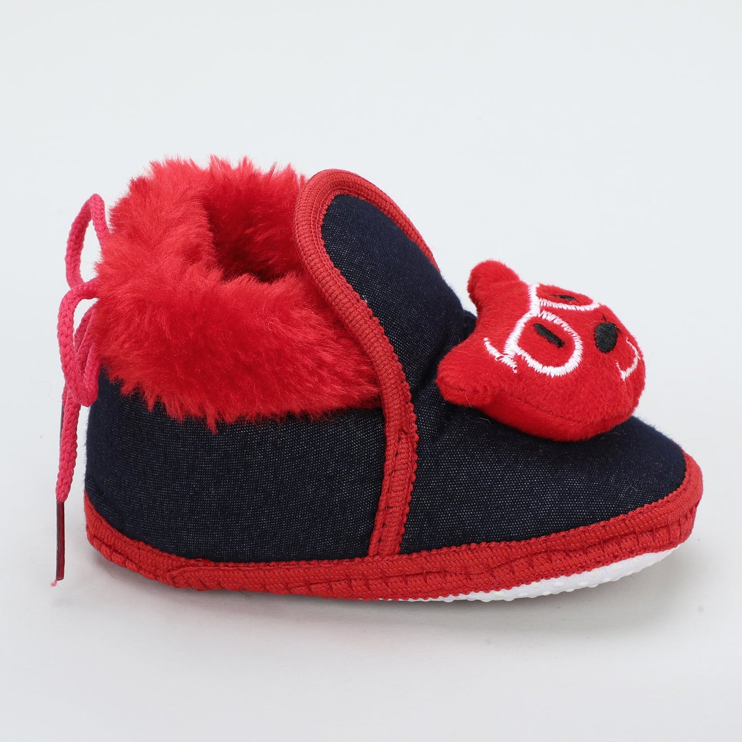 Denim Fur – Trendy & Warm Baby Booties in Denim Style