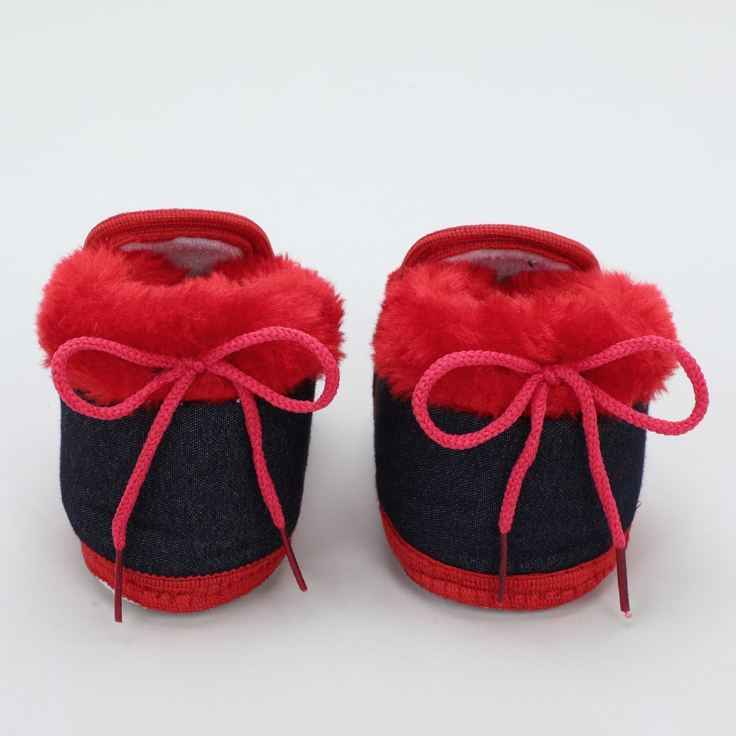 Denim Fur – Trendy & Warm Baby Booties in Denim Style
