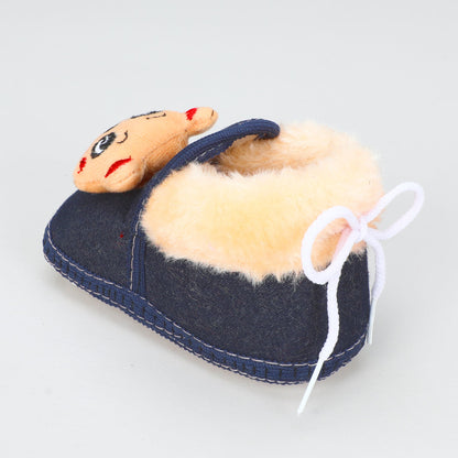 Denim Fur – Trendy & Warm Baby Booties in Denim Style