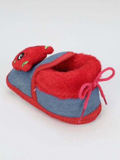 Denim Fur – Trendy & Warm Baby Booties in Denim Style