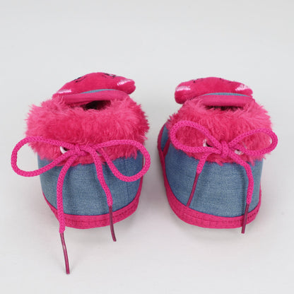 Denim Fur – Trendy & Warm Baby Booties in Denim Style