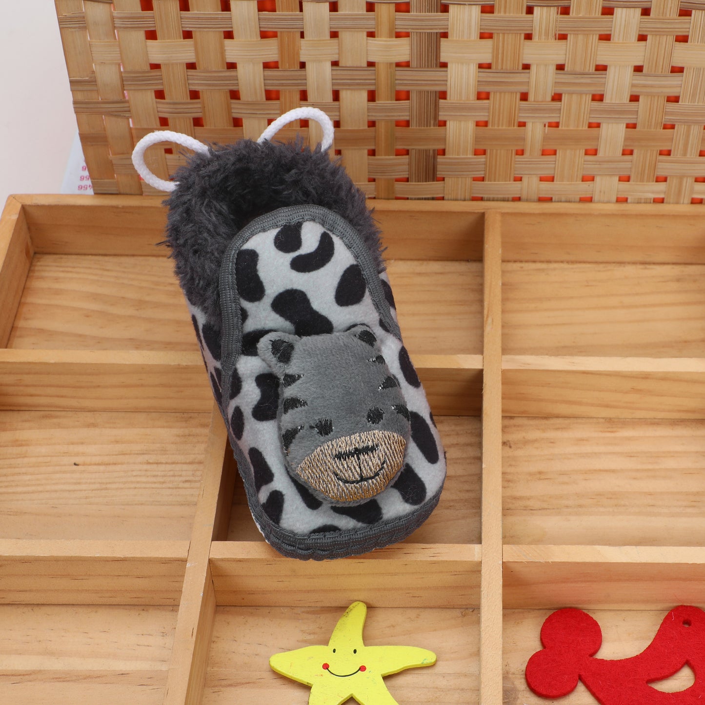 Tiger Print Fur – Wildly Cozy Baby Booties