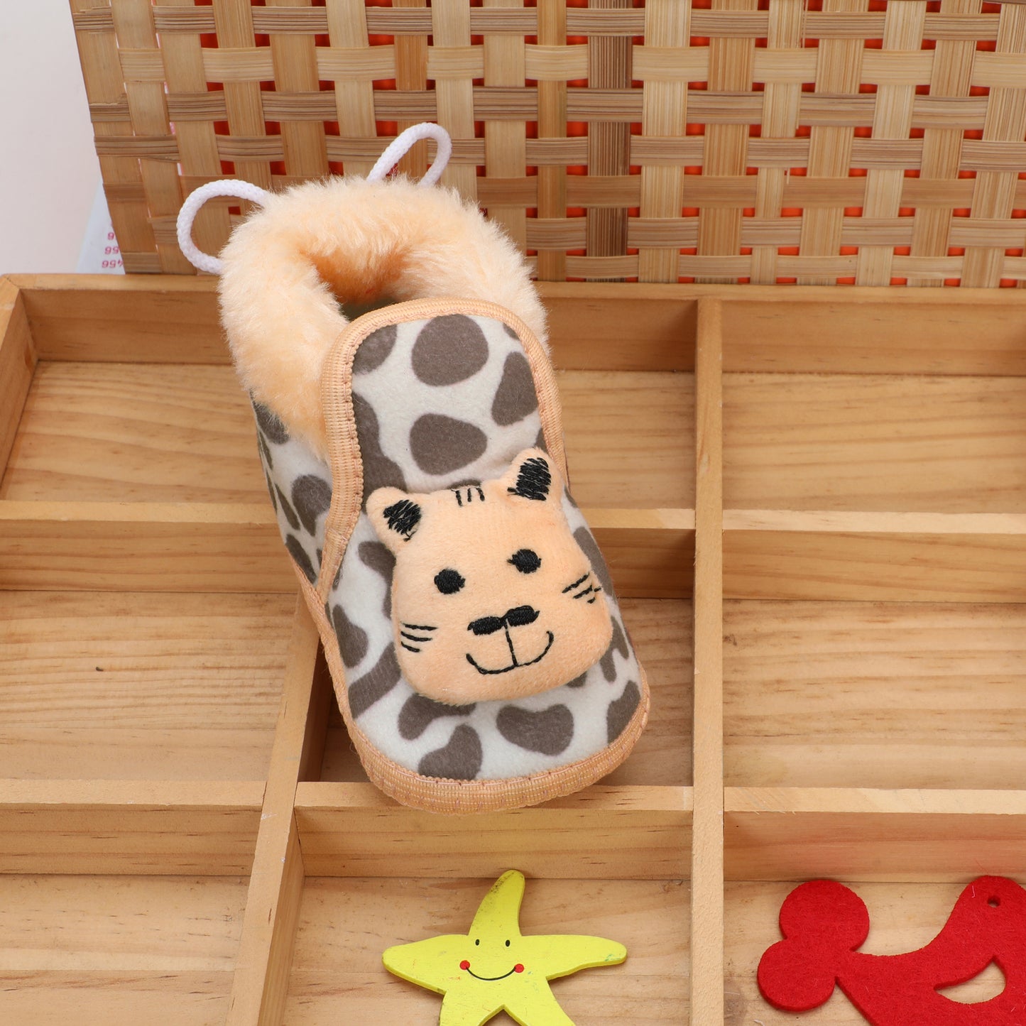 Tiger Print Fur – Wildly Cozy Baby Booties